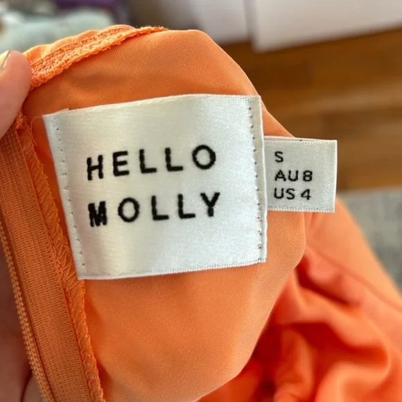 Orange summer formal dress - Picture 3 of 5